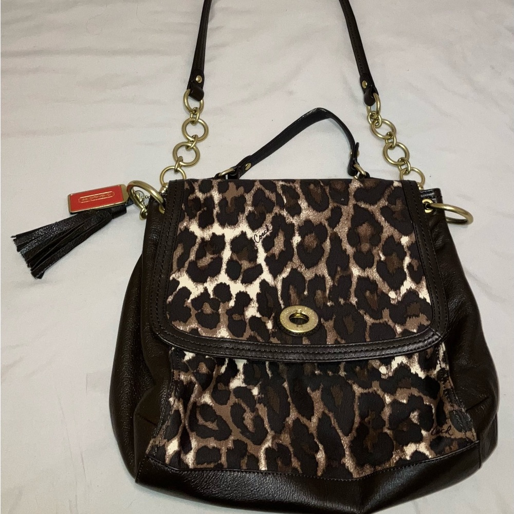 COACH LEOPARD/OCELOT SATCHEL BAG CROSSBODY PURS !Accepting Offers!
